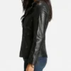 Womens Classic Leather Jacket Tina