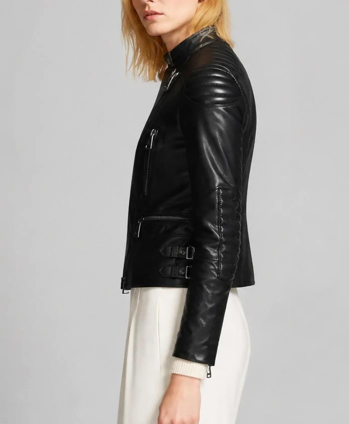 Womens Motorcycle Black Jacket