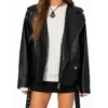 Womens Oversized Leather Jacket