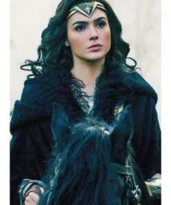 Wonder Woman Diana Black Prince Coat
