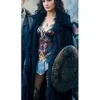 Wonder Woman Diana Prince Black Coat