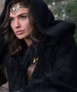 Wonder Woman Diana Prince Black Coat
