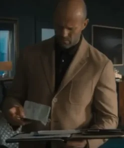 Wrath of Man Jason Statham Brown Suiting Fabric Blazer
