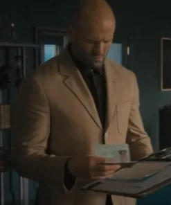 Wrath of Man Jason Statham Brown Suiting Fabric Blazer