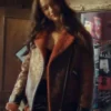 Wynonna Earp S04 Melanie Scrofano Shearling Fur Jacket
