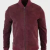 Yahya Abdul-Mateen II Black Mirror Karl Maroon Leather Jacket