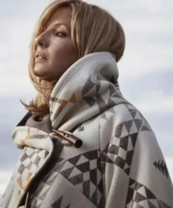 Yellowstone Beth Dutton White Cloak Coat