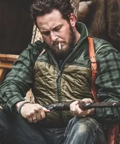 Yellowstone Cole Hauser Green and Beige Parachute Vest