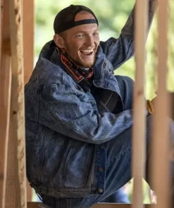Yellowstone Jimmy Hurdstrom Blue Denim Trucker Jacket