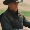 Yellowstone Kevin Costner Parachute Black Puffer Vest