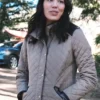 Yellowstone Michaela Conlin Grey Quilted Parachute Jacket