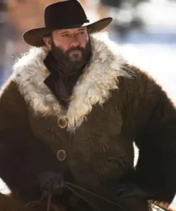 Yellowstone Origin 1883 James Dutton Brown Fur Coat