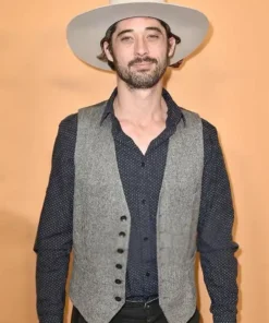 Yellowstone Ryan Bingham Grey Wool Vest