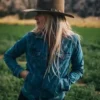 Yellowstone S03 Hassie Harrison Blue Denim Jacket
