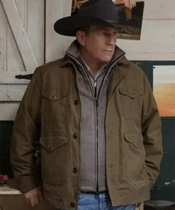 Yellowstone S03 Kevin Costner John Dutton Cotton Jacket