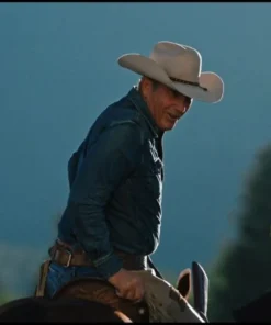 Yellowstone S04 John Dutton Blue Denim Shirt
