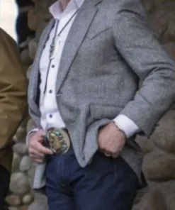 Yellowstone S04 Malcolm Beck Grey Blazer