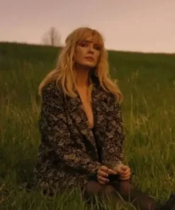 Yellowstone S05 Beth Dutton Wool Floral Coat