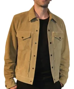 Yellowstone Wes Bentley Suede Leather Mustard Jacket