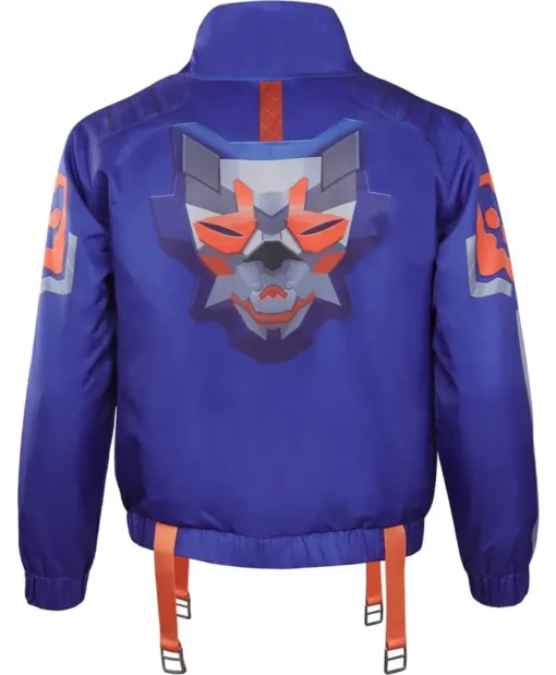 Yoru Valorant Leather Blue Jacket