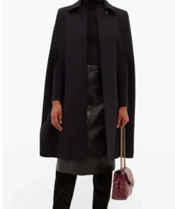 Younger Kelsey Peters Black Cape Coat