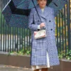 Younger S07 Liza Miller Checked Wool Coat