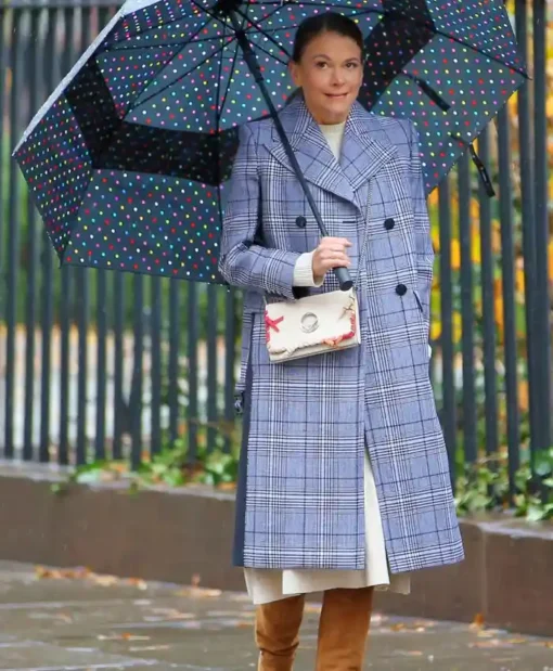 Younger S07 Liza Miller Checked Wool Coat