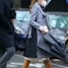 Younger S07 Liza Miller Wool Checked Coat