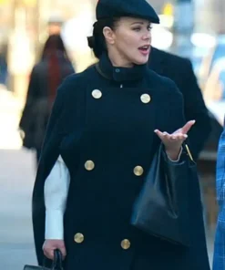 Younger Season 7 Maggie Black Cape Coat