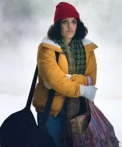 Your Christmas Or Mine Hayley Yellow Faux Fur Jacket