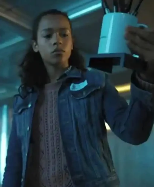 Zoey Davis Escape Room Denim Trucker Jacket