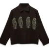 Access Hollywood Scott Evans Brown Embroidered Brown Jacket For Men And Women