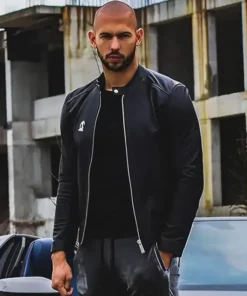 Andrew Tate Top G Real World Black Leather Jacket