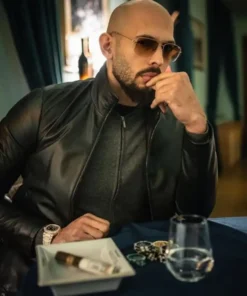 Andrew Tate Top G Stylish Black Leather Jacket