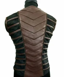 Anthony Lemke TV-Series Dark Matter Black And Brown Leather Vest For Men And Women