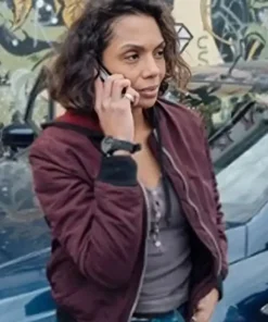 Audrey Ilunga TV-Series Blood Coast (Pax Massilia) 2023 Season 01 Lani Sogoyou Bomber Jacket