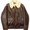 B-3 AN-J-4 Brown Sheepskin Leather Jacket