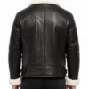B-3 Aviator Shearling Fur Sheepskin Leather Jacket For Mens