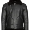 B-3 Black World War 2 Shearling Sheepskin Flying Jacket