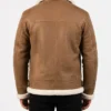 B-3 Distressed Shearling Leather Jacket
