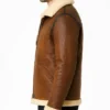 B-3 Shearling Brown Aviator Leather Jacket