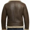 B-3 Sheepskin Flying Brown Leather Jacket