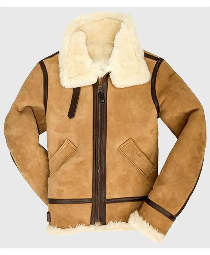 B-3 Tan Suede Leather Jacket