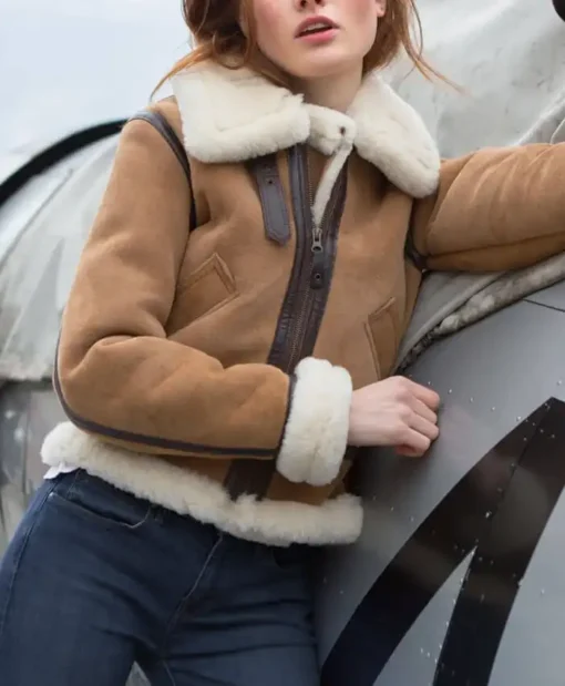 B-3 Tan Suede Leather Jacket