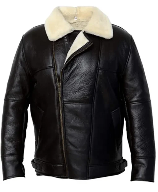 B-3 WWII Pilot Shearling Sheepskin Leather Jacket