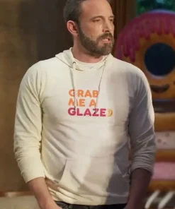 Ben Affleck Grab Me A Glaze White Hoodie