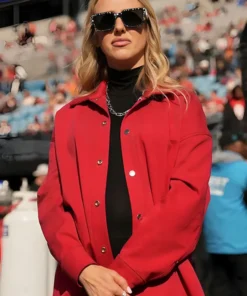 Brittany Mahomes Game Red Jacket