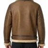 Brown Men B-3 Sheepskin Leather Jacket