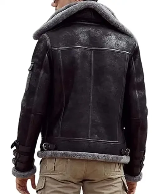 Buy B-3 Aviator Flying Pilot Sheepskin Leather Jacket For Men And Women