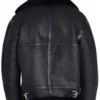 Buy B-3 Black World War 2 Shearling Fur Sheepskin Leather Flying Jacket For Unisex